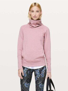 Lululemon Athletica High Lines Pullover in Heathered Vintage Mauve